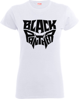 Black Panther Embleem Dames T-shirt - Wit - L - Wit