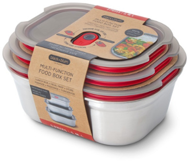 Black+Blum Food Box Set Mixed (S/M/L) Zilver