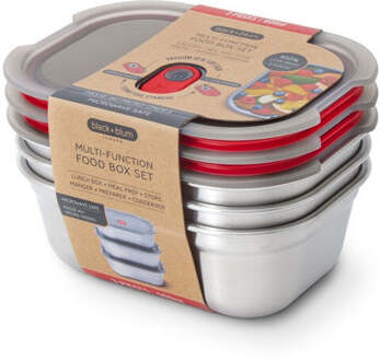 Black+Blum Food Box Set Small Zilver