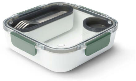 Black+Blum Zwart+Blum Originele Lunchbox - 198x198x56mm - Olijfgroen