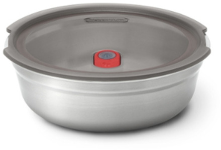 Black+Blum Zwart+Blum Stalen voerbak Klein - Maaltijdvoorbereiding - Ø170mm - H 59mm - Grijs/Rood