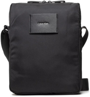 Black Polyester Shoulder Bag Calvin Klein , Black , Heren - ONE Size