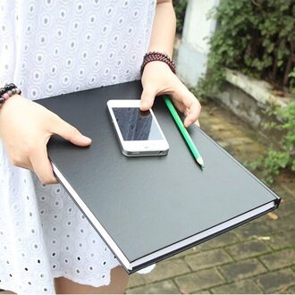 "Black Secret" Tekening Schetsboek Big Size Blank Papers Hard Cover Art Notebook Studie Business Journal Briefpapier