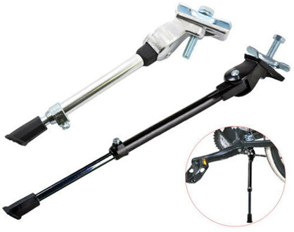 Black/Silver Alloy Adjustable Bicycle Kick Stand Bikes Support Foot Brace Kickstand For MTB Road Bike Cycling Accessories Parts