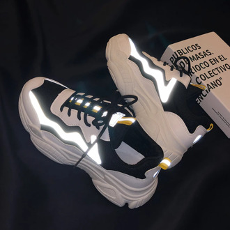 Black sneakers Women Fashion Vulcanized Shoes Woman Designer Platform Chunky Sneakers Ladies Trainers Lace Up Spring Female Flat