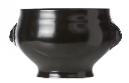Black Soepkom Leeuwenkop - Ø 11-14 x 8.5 cm