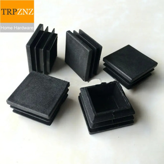 Black Square plug Square tube plug Stainless steel plastic plug Non-slip Table and chair stool foot pad steel pipe inner plug