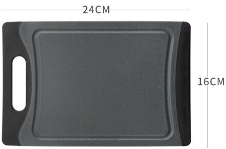 Black Thicken Plastic Fruit Keuken Snijplanken Keuken Anti-Bacteriële Hakblok Cut Groente Vlees Board Band Opslag klein