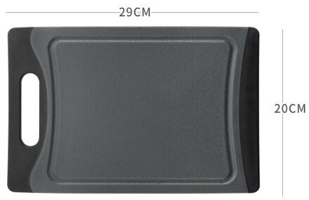 Black Thicken Plastic Fruit Keuken Snijplanken Keuken Anti-Bacteriële Hakblok Cut Groente Vlees Board Band Opslag medium