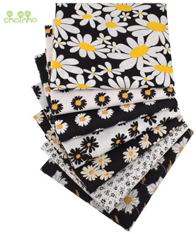 Black &White Flower Series,Printed Plain Cotton Fabric,DIY Sewing Quilting For Baby&Children's Dress Shirt Skirt Poplin Material