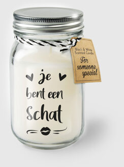 Black & White geurkaars - Je bent een schat