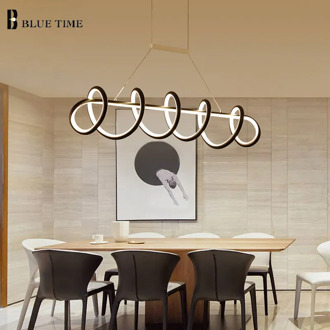 Black&White Modern LED Pendant Light For Living Room Dining room Kitchen Ceiling Mounted Lamp Led Pendant lamp Hanging Lamp Home