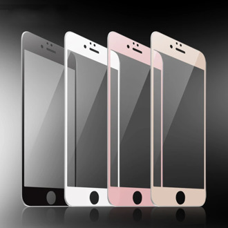 Black White Rose Gold 9H Full Cover Tempered Glass Screen Protector for iPhone 6 6s 7 8 Plus SE 2020 X XR XS 11 12 mini Pro Max