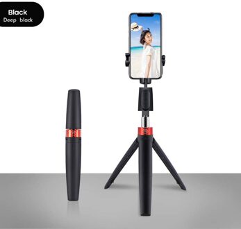 Black&white Wireless Bluetooth Selfie Stick Phone Holder Bluetooth Remote Control Auto-connect For Mobile Phone Y11 zwart