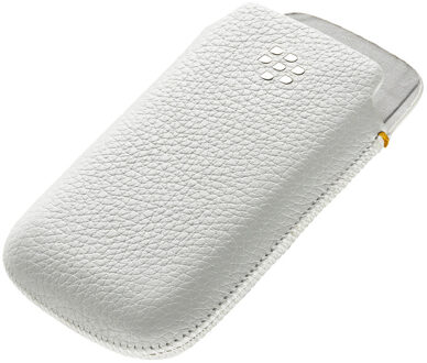 BlackBerry Lederen Hoes voor de BlackBerry 9780/ 9700/ 8500/ Curve 3G  - Wit