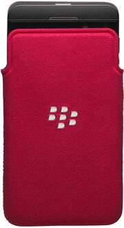 BlackBerry Microfiber Pocket Hoes voor BlackBerry Z10 - Rood