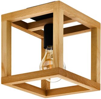 Blackcrown 1 Plafondlamp - E27 - 20 cm - Zwart/Bruin