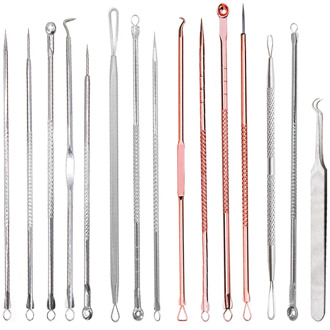 Blackhead Remover Tool Kit Pimple Acne Clip Acne NeedleS Face Care Comedone Blemish Blackhead Extractor Removal Skin Care Tool
