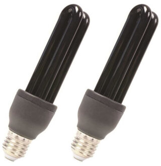 Blacklight lampen grote E27 fitting - 5x - 25 watt - 10 cm - verlichting