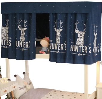 Blackout Home Stofdicht Studentenflat Elegante Doek Decor Bed Gordijn Enkele School Mug Bescherming Gedrukt Shading 3