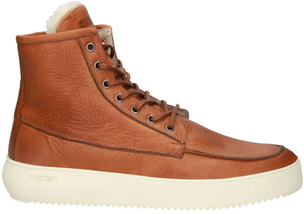 Blackstone Cuoio High-Top Sneaker Blackstone , Brown , Heren - 45 Eu,44 Eu,47 Eu,42 Eu,40 Eu,46 Eu,43 Eu,49 Eu,48 Eu,41 EU