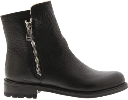 Blackstone Dames Veterboots Ql56 - Zwart - Maat 37