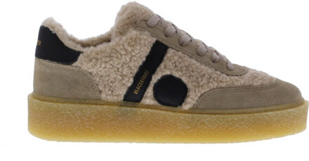 Blackstone Enjar natuk dames sneaker | dames | | maat: | combinatie - maat 37 Beige