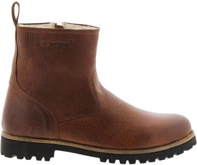 Blackstone Heren Enkelboots Om63 - Bruin - Maat 45