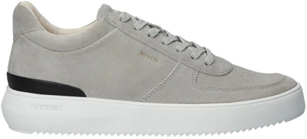 Blackstone Luxe Suede Mid-Top Sneaker Blackstone , Gray , Heren - 45 Eu,41 Eu,42 Eu,43 EU