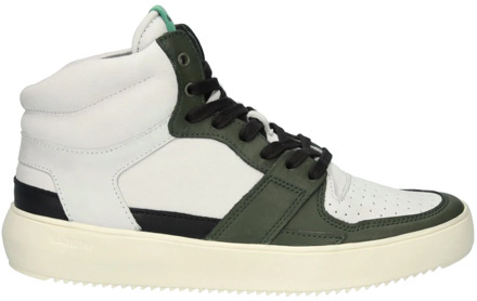 Blackstone Urban High-Top Sneaker - Off White Green Blackstone , White , Heren - 43 Eu,44 Eu,42 Eu,45 Eu,41 Eu,40 Eu,46 EU