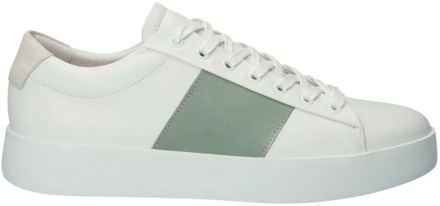Blackstone Witte Rand Groene Sneaker Blackstone , White , Heren - 46 Eu,45 Eu,44 Eu,43 Eu,40 Eu,41 Eu,42 EU