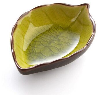 Blad Keramische Kleine Schotel Kruiden Schotel Keuken Functie Kruiden Schotel Ijs Gebarsten Glazuur Keramische Kruiden Saus Azijn Schotel 2