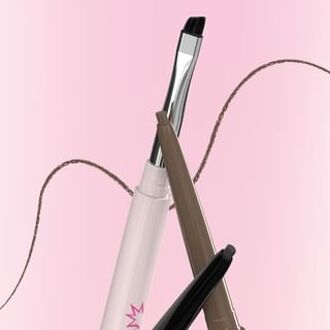 Blade Brush Dual-Ended Gel Eyeliner - 3 Colors J02# Brown - 60mg