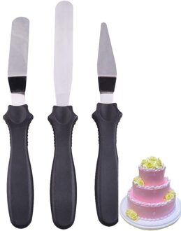 Blade Schuine espatula decoração doen bolo 3pc spatel Cake Icing Spatel Smooth Vullen Tool Cutter Set Bakken Gebak Tool 04043