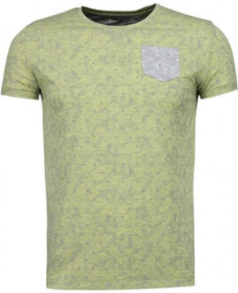 Blader motief summer t-shirt - maat XS Veelkleurig