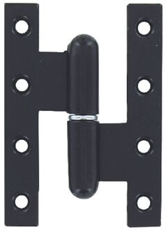 Bladpaumel - Zwart Staal - 110x70 Mm - 3 Stuks