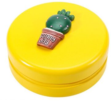 Bladverliezende Tand Doos Meisje Herdenken Kinderen Tand Vervanging Opbergdoos Houten Baby Besparen Collection geel 2