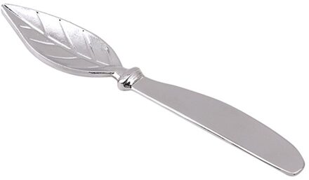 Bladvorm Boter Mes Kaas Tool Brood Handvat Master Boter Tool Strooier Zilveren Plaat Vintage Rvs Zilver Ware