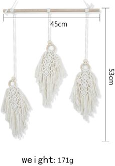 Bladvorm Hand Geweven Katoen Tapijt Bruiloft Decoratie Slaapkamer Bed Muur Opknoping Thuis Tapijt Kamer Decoratie Room Decor