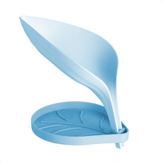 Bladvorm Zeephouder Doos Badkamer Zeephouder Schotel Opslag Plaat Lade Badkamer Zeephouder Case Badkamer Benodigdheden Gadgets blauw