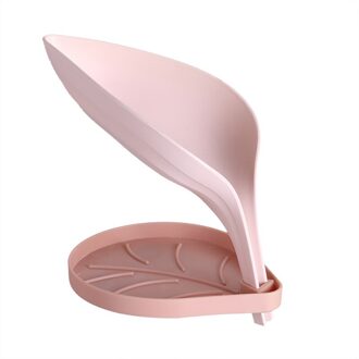 Bladvorm Zeephouder Doos Badkamer Zeephouder Schotel Opslag Plaat Lade Badkamer Zeephouder Case Badkamer Benodigdheden Gadgets roze