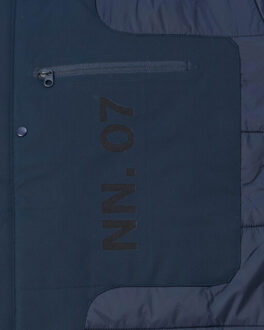 Blake hood gewatteerde jas Blauw - M