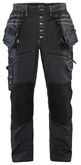 Blaklader 19991141 Baggy Denim Stretch X1900 | Stretch Werkbroeken Marineblauw / Zwart - NL:54 BE:48