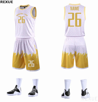 Blank basketball jerseys sets 2020 customize Men basketball uniforms basket shirt with shorts team training suits high quality