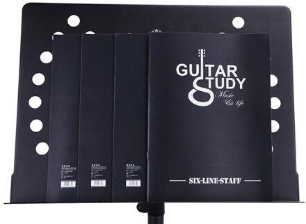 Blank Gitaar Akkoorden Tablatuur Praktijk Boek Guitarra vinger Oefening Zes Lijn Boek 24 Pagina 'S Dubbelzijdig Snaren Instrument Deel