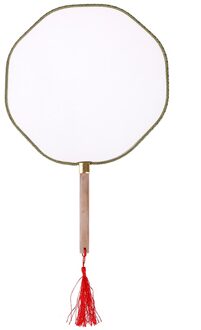 Blank Kinderen Tekening Fan Kinderen Kleuterschool Puzzel Kunst Schilderen Materialen Diy Handgemaakte Schilderij Paleis Fan Ronde Fan