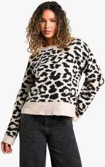 Blanket Stitch Detail Super Soft Gebreide Trui, Mocha - L