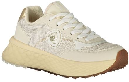 Blauer Beige Veterschoenen van Netstof - maat EU 38 Ivoor