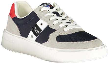 Blauer Blauw Leren Heren Sneakers - maat EU 46 Donkerblauw