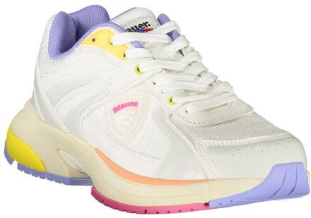 Blauer Casual Kleurblok Sneakers Ivoor - EU 41